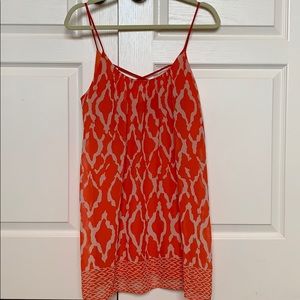 Fabrik orange and taupe sundress